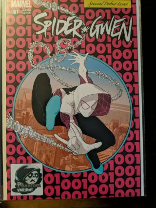 Spider - Gwen 1 Both Phantom Variants Full Color And Black And White