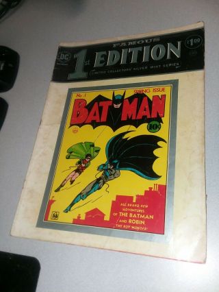 Famous 1st Edition Batman 1 Treasury Edition Dc Comics F - 5 Joker Classic Reprint