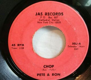 Pete & Ron " Chop " / " Keep On Moving " On Jas 503 Rare 45 Northern Soul Vg