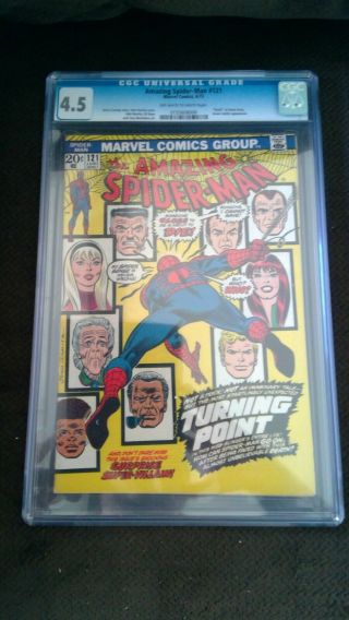 The Spider - Man 121 (jun 1973,  Marvel) Cgc Graded 4.  5