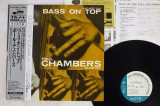 Paul Chambers Quartet Bass On Top Blue Note Bst 81569 Japan Obi Vinyl Lp
