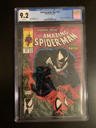 Spiderman 316 Cgc 9.  2 1st Full Venom Cover.  Priced To Sell