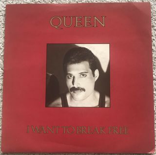 Queen I Want To Break Uk Freddie Mercury Gold Sleeve 7 " Vinyl Single