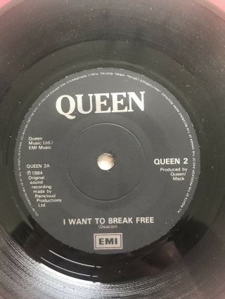 QUEEN I Want To Break UK Freddie Mercury Gold Sleeve 7 