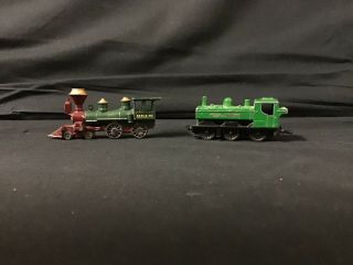 Two Vintage Matchbox Toy Train Engines Models Of Yesteryear And Superfast