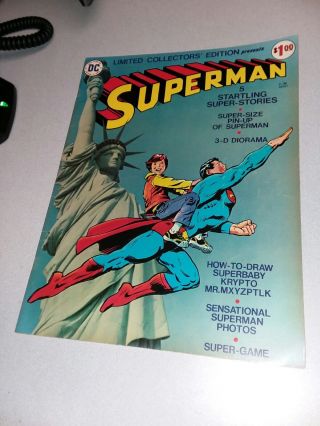 Superman Dc Treasury Edition C - 38 1975 Limited Collectors Edition Comics Rare