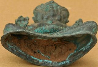 Extremely Old Antique Raw Bronze Hindu God Sculptures - Possibly Ancient 7
