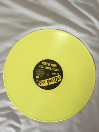 Sex Pistols - Never Mind The Bollocks Yellow Coloured Vinyl