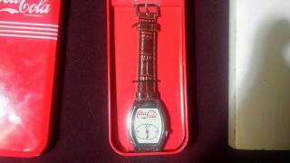 Coca Cola Collectable Wrist Watch - Still In Tin And Cardboard Sleeve