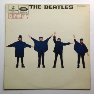 Beatles " Help " 1965 Uk Mono 1st Press Black &yellow Labels,  Gramophone Rims Siuk