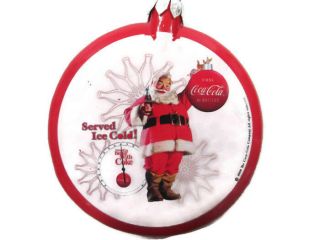 Coca - Cola Santa Christmas Ornament " Served Ice Cold " -
