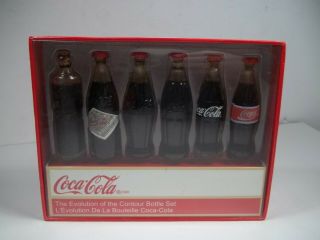 Pre Owned Nib Coca Cola The Evolution Of The Contour Bottle Set Factory