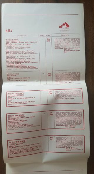 Feat The Beatles,  Pink Floyd,  Deep Purple - EMI Trade Advance List Nov 1969 2