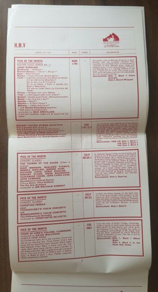 Feat The Beatles,  Pink Floyd,  Deep Purple - EMI Trade Advance List Nov 1969 4