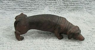 Mag Rich Dachshund Wiener Dog Lifting Leg To Pee Plastic Resin Figurine S/h