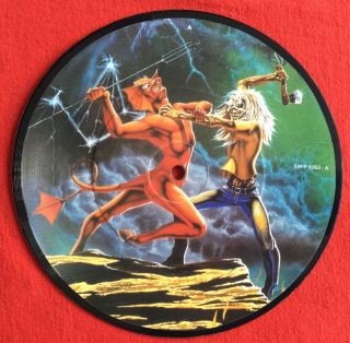 Iron Maiden - Run To The Hills - Uk 1982 7 " Picture Disc (vinyl Record)