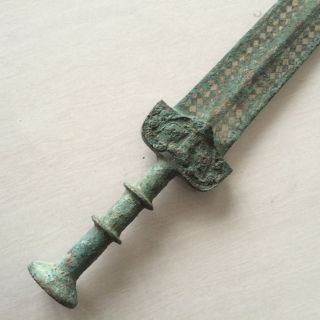 antique The ancient Chinese bronze sword. 6