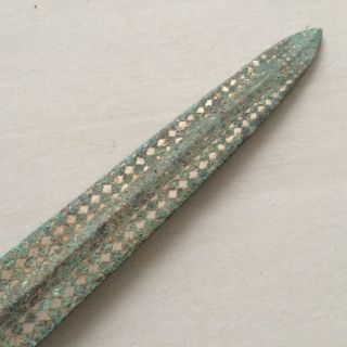 antique The ancient Chinese bronze sword. 8