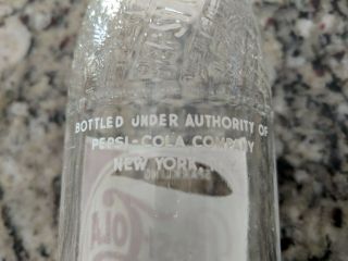 Vintage Sparkling Pepsi - Cola Clear Glass Soda Bottle,  8 FL OZ 2
