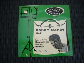 Bobby Darin No.  2 Ep 7 " 45rpm (tri Centre) 1958,  London Re - E 1225