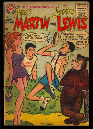 Adventures Of Dean Martin & Jerry Lewis 26 Golden Age Dc Comic 1956 Vg