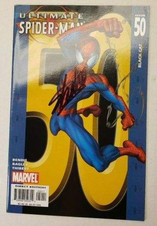 Signed Stan Lee Ultimate Spiderman 50 300 129 101 Spider - Man 210 Nm