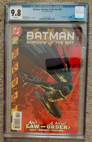 Cgc 9.  8 Batman Shadow Of The Bat 83 (3/99) Wp 1st Huntress As Batgirl