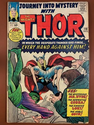 Journey Into Mystery Thor 110 (1964 Marvel Comics) Loki Cobra Appearance