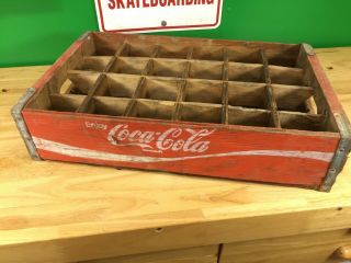 Red Coca Cola Wooden Coke Case / Crate - Vtg 15