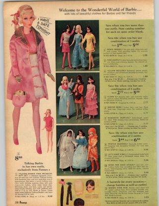1969 Paper Ad 3 Pg Doll Barbie Stacey Christie Ken Francie Skipper Julia Talking