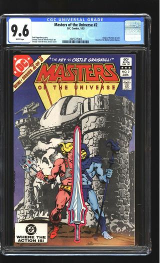 Masters Of The Universe 2 Cgc 9.  6 Nm,  He - Man Skeletor Dc 1983