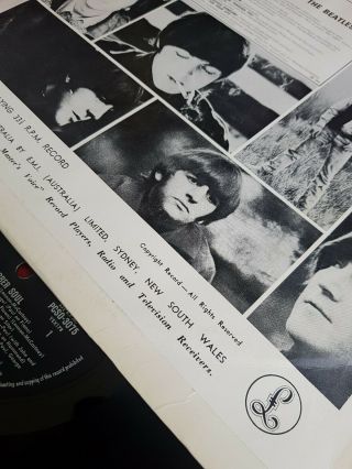 The Beatles STEREO Australia Rubber Soul 1965 vinyl LP silver & black Parlophone 4
