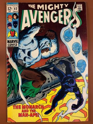 Avengers 62 (1969 Marvel) 1st Appearance Of Man - Ape Silver Age