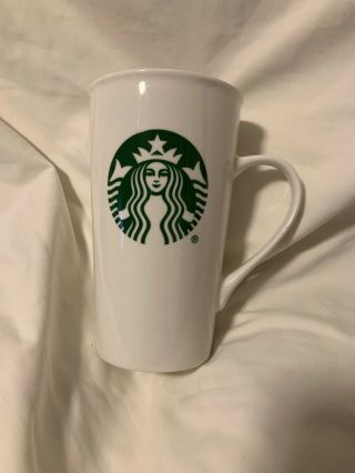 2016 Starbucks Logo 16 Oz Logo.  Tall Coffee Ceramic Cup Mug White
