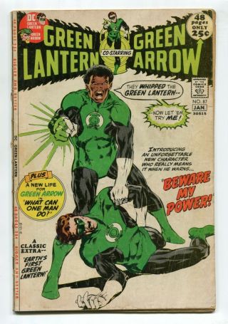 1972 Green Lantern 87 Neal Adams 1st Appearance John Stewart Vg B2