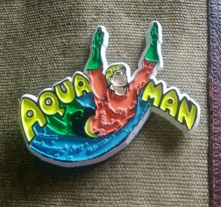 Vintage Classic Dc Comics " Aquaman " Fridge Plastic Magnet