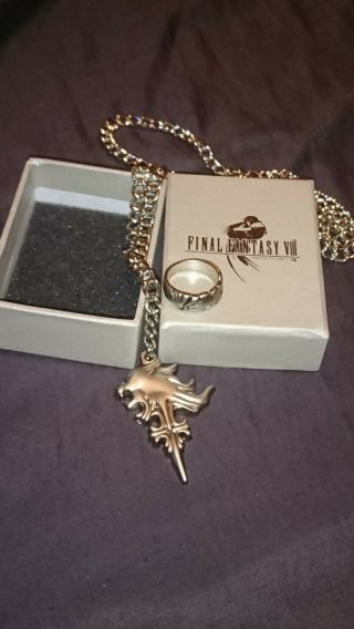 Final Fantasy Viii Squall Griever Necklace & Ring | Ff8 Dissidia Cosplay Cloud