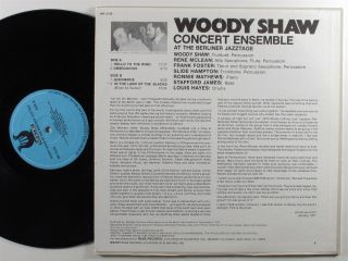 WOODY SHAW CONCERT ENSEMBLE At The Berliner Jazztage MUSE LP NM 2