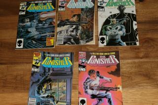The Punisher Comic Book (1986) Marvel Grant Zeck Rare 1 2 3 4 5