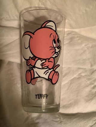 Vintage Tuffy Mouse Pepsi Collector Series Glass Tumbler 1975 Mgm.