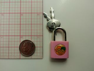 Sanrio Little Twin Stars Mini Lock And Keys Pink 1976/1992 Vintage Rare