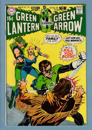 Green Lantern 78 Fn,  (6.  5) Green Arrow - Neil Adams Art - Glossy - Cents - 1970