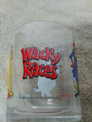Hanna Barbera 2 glass set luminarc france Top Cat,  Wacky Races 2