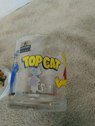 Hanna Barbera 2 glass set luminarc france Top Cat,  Wacky Races 4
