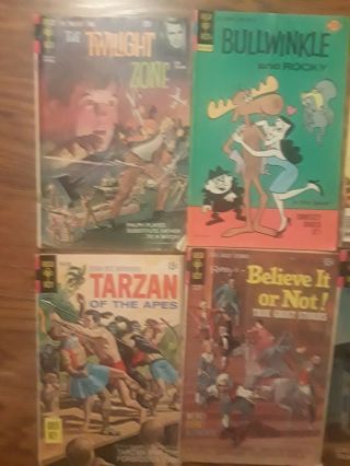 Vintage,  8 Comics Bundle,  Gold Key,  Huck Finn,  Turok,  Mighty Mouse.  1960 - 70 ' s. 2
