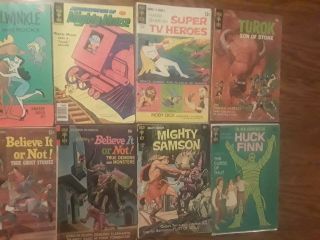 Vintage,  8 Comics Bundle,  Gold Key,  Huck Finn,  Turok,  Mighty Mouse.  1960 - 70 ' s. 3