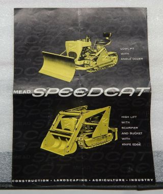 Vintage Mead Speedcat Mini Dozer Sales Brochure Mead Specialty Co.  Chicago,  Ill.