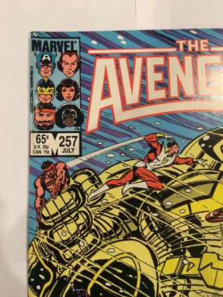 Avengers 257 (Marvel comics 1985) 1st appearance of Nebula F/VF 2