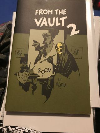 Mike Mignola From The Vault 2 Sketchbook Hellboy Signed Comic Horror