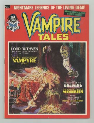 Vampire Tales 1 1973 Vg/fn 5.  0